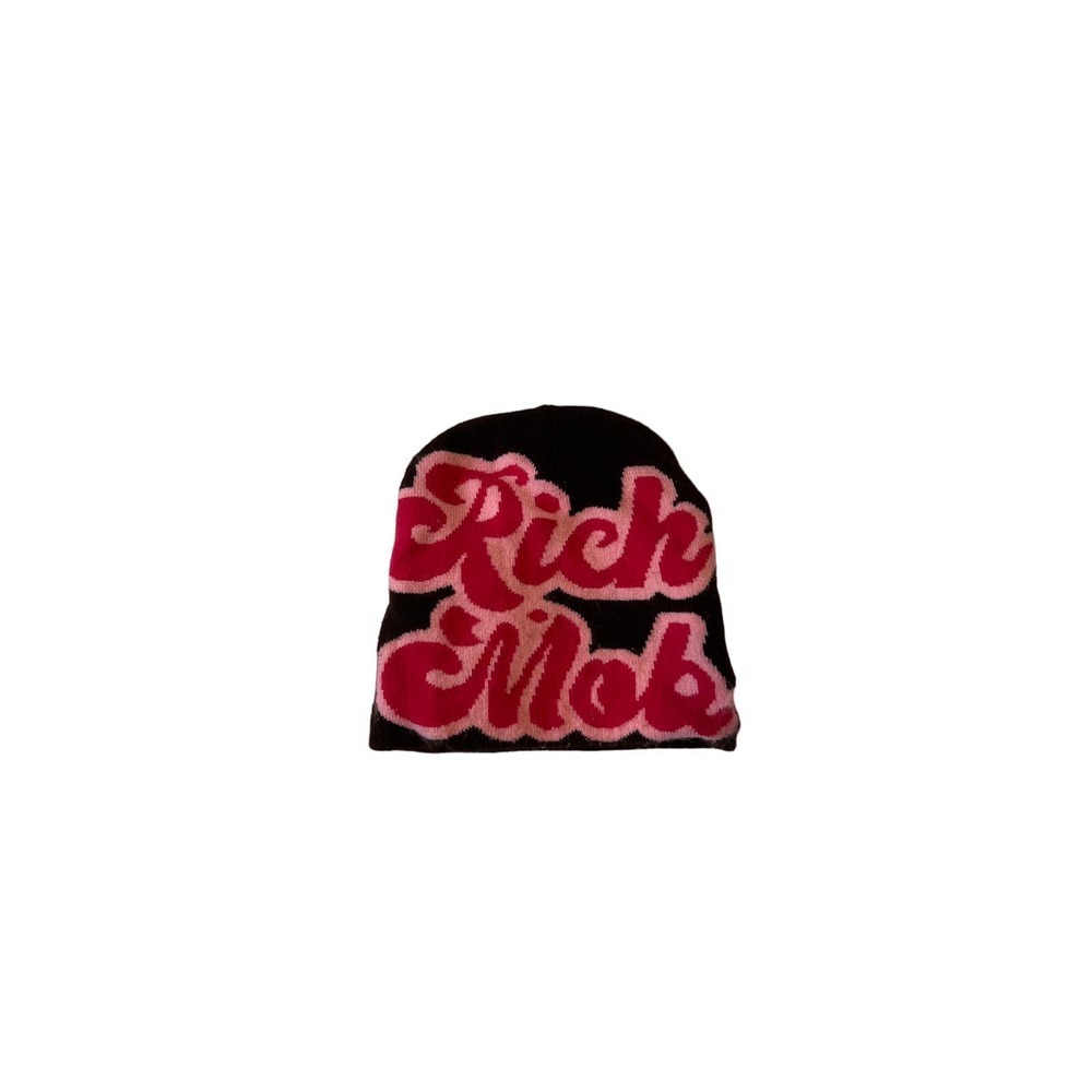 Rich Mob Knit Black Hat One Size